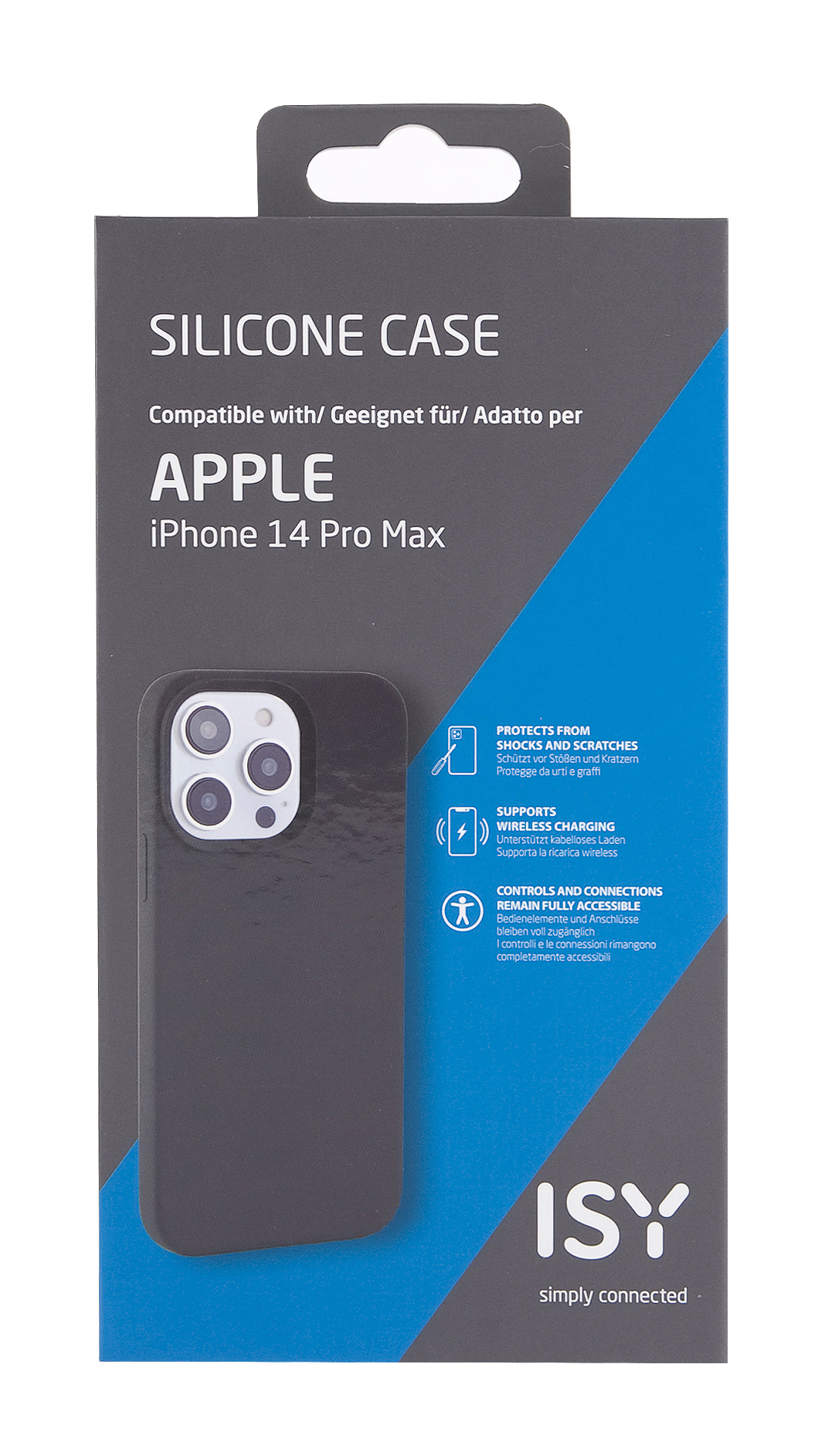 Max , 14 Backcover, iPhone Apple, Grau ISY Pro ISC-2316,