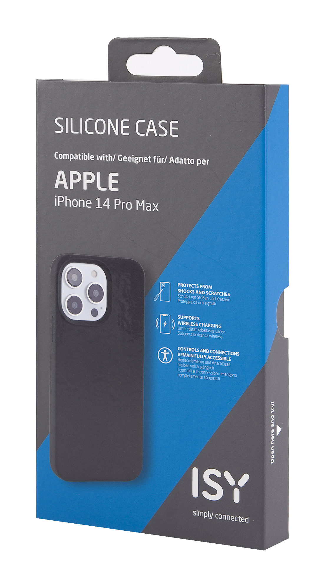 Max , 14 Backcover, iPhone Apple, Grau ISY Pro ISC-2316,