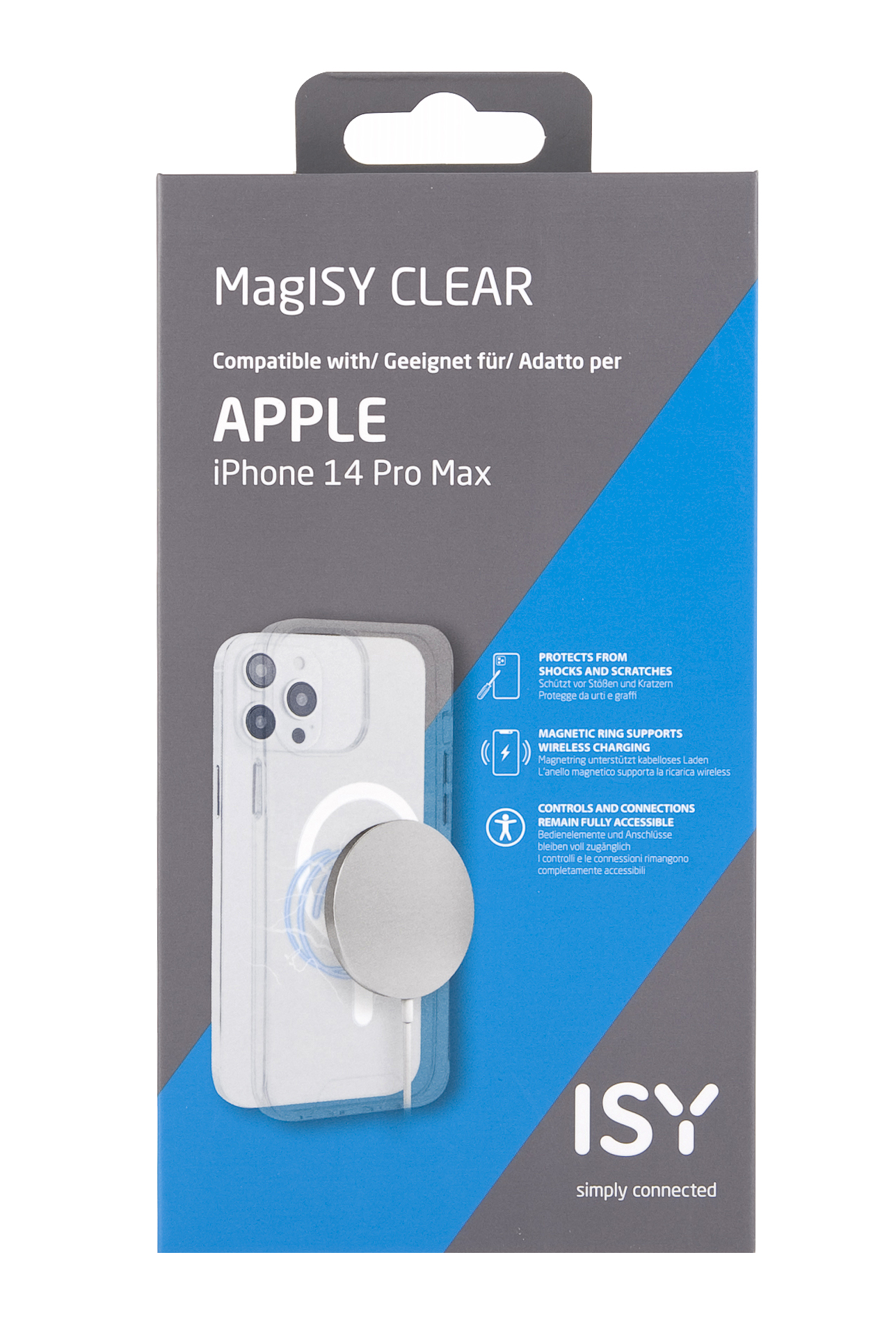Backcover, ISC-1110, Pro Apple, Transparent iPhone ISY Max, 14