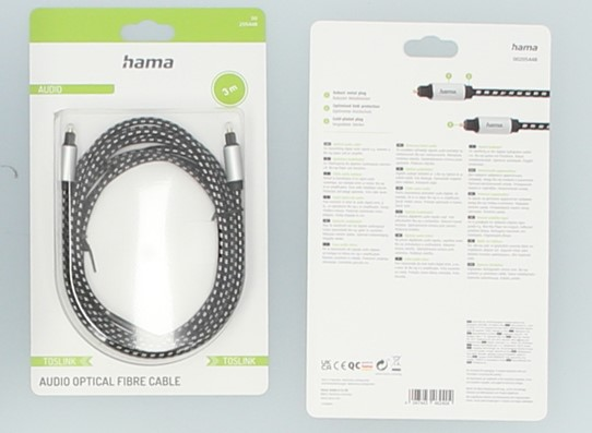 Bir ses optik fiber kablosu için ambalaj.