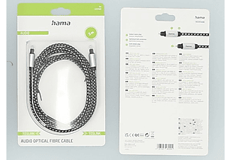 HAMA 205448 ODT Plug (Toslink), Metal, 3m Optik Fiber Kablo_1