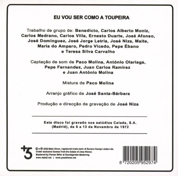 José Afonso - Eu Vou Ser Como A Toupeira  - (CD)