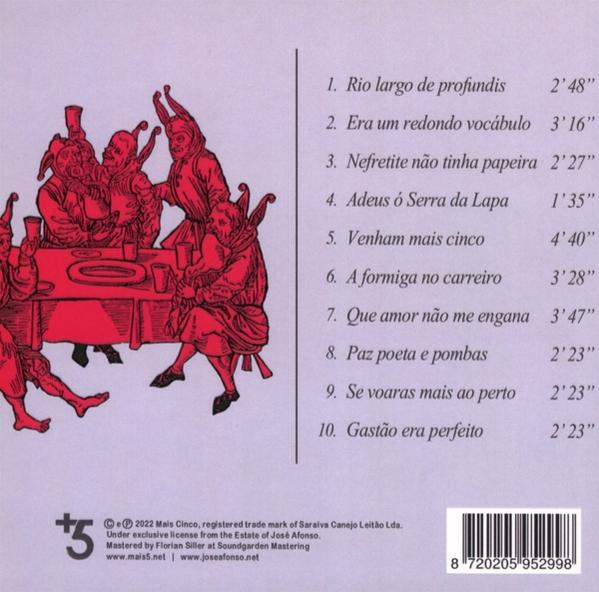 José Afonso - Venham Mais Cinco  - (CD)