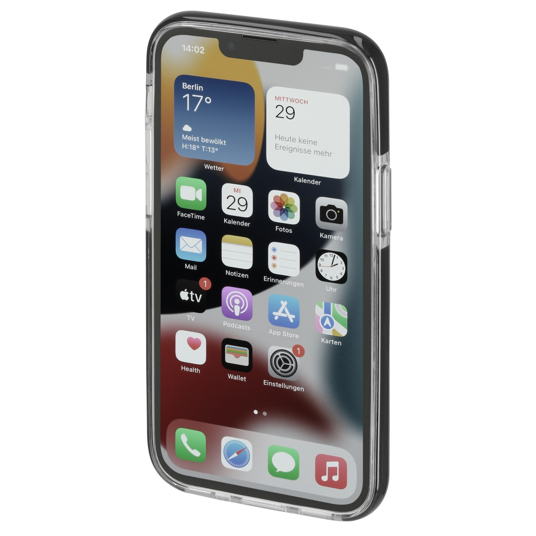 Protector, Schwarz/Transparent 14 Apple, Backcover, Pro iPhone Max, HAMA