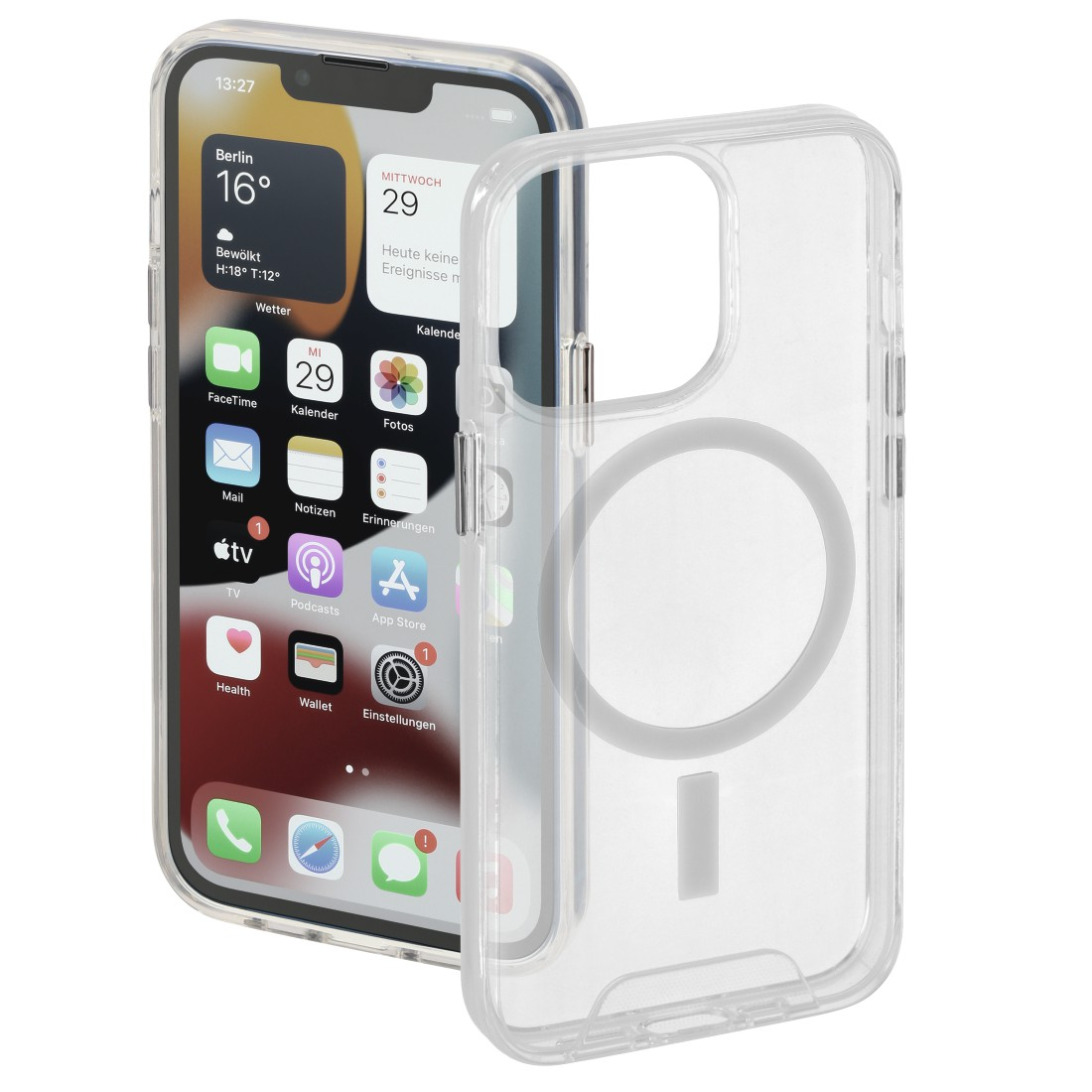 HAMA MagCase 14 Safety, Transparent Backcover, iPhone Apple, Pro Max