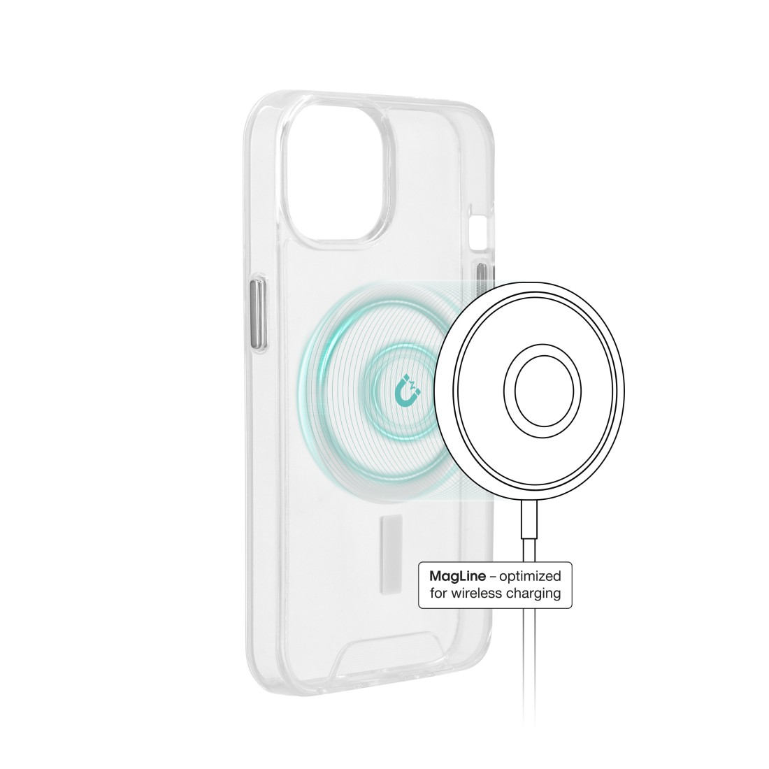 HAMA MagCase Safety, Backcover, Apple, Plus, 14 Transparent iPhone