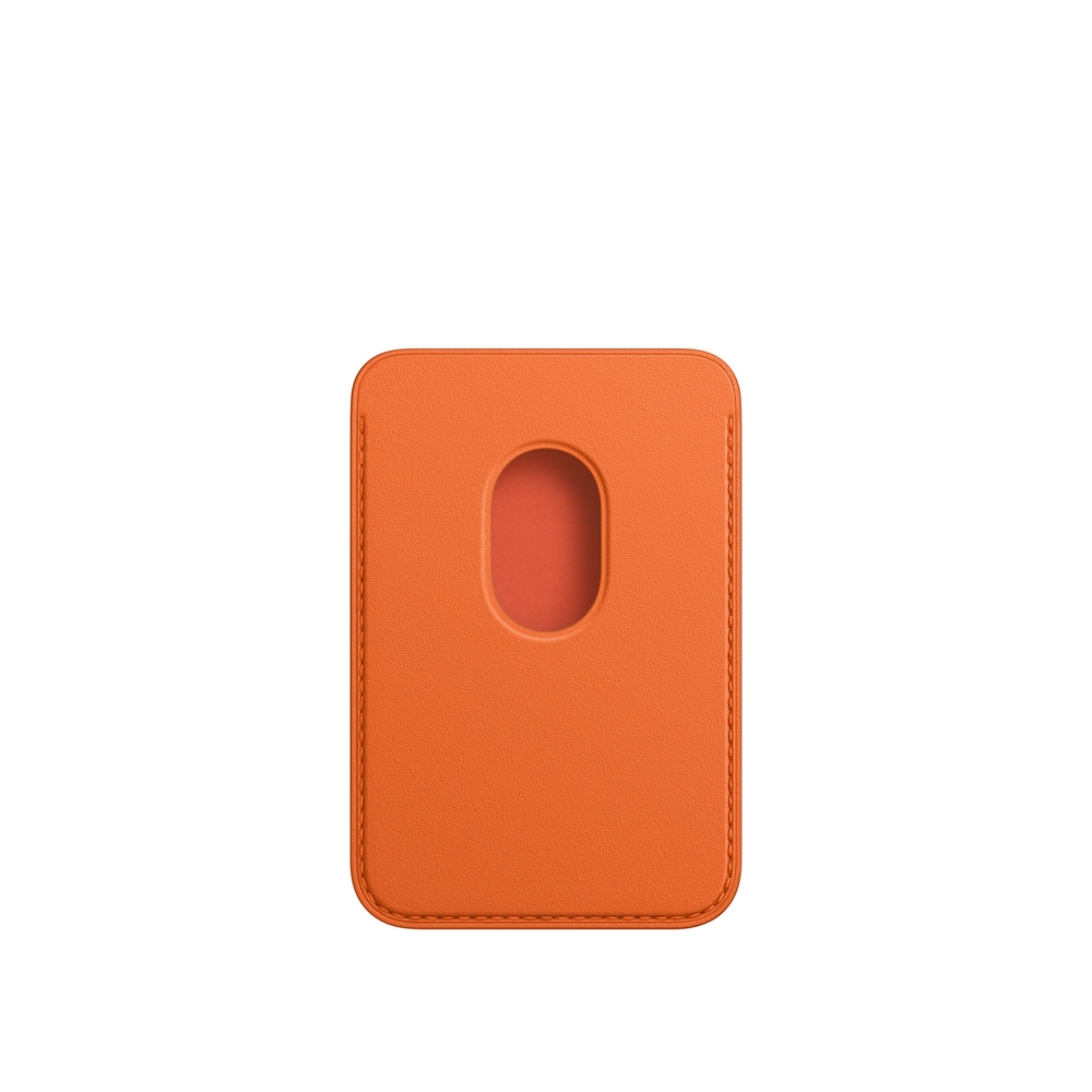 Apple Cartera de piel con MagSafe para el iPhone, Naranja