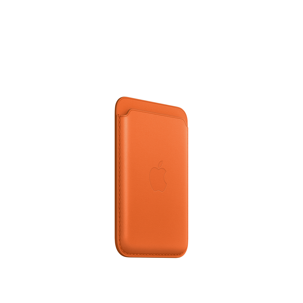 Apple Cartera de piel con MagSafe para el iPhone, Naranja