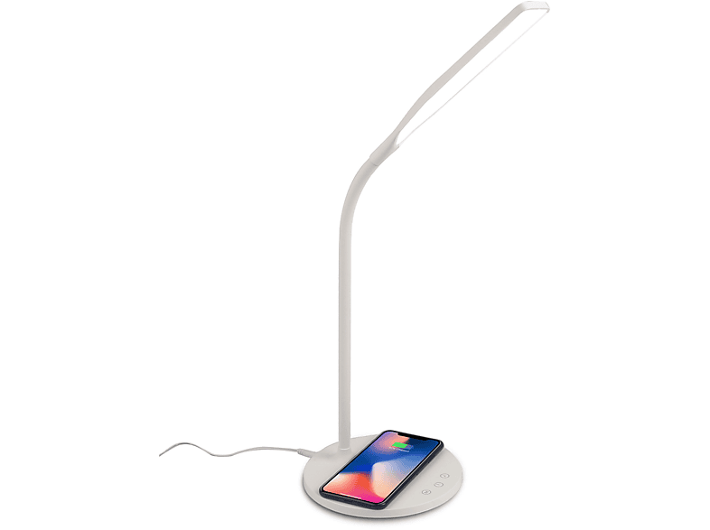 CELLY - LAMPADA LED CON CARICA WIRELESS-Bianco/Plastica