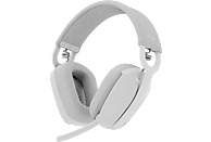 Auriculares inalámbricos - Logitech Zone Vibe 100, Bluetooth, Cancelación de ruido, 18hs de autonomía, PC/Mac, Blanco