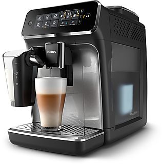 PHILIPS Series 3200 LatteGo EP3246/70 MACCHINA CAFFÉ AUTOMATICA, Nero, Argento