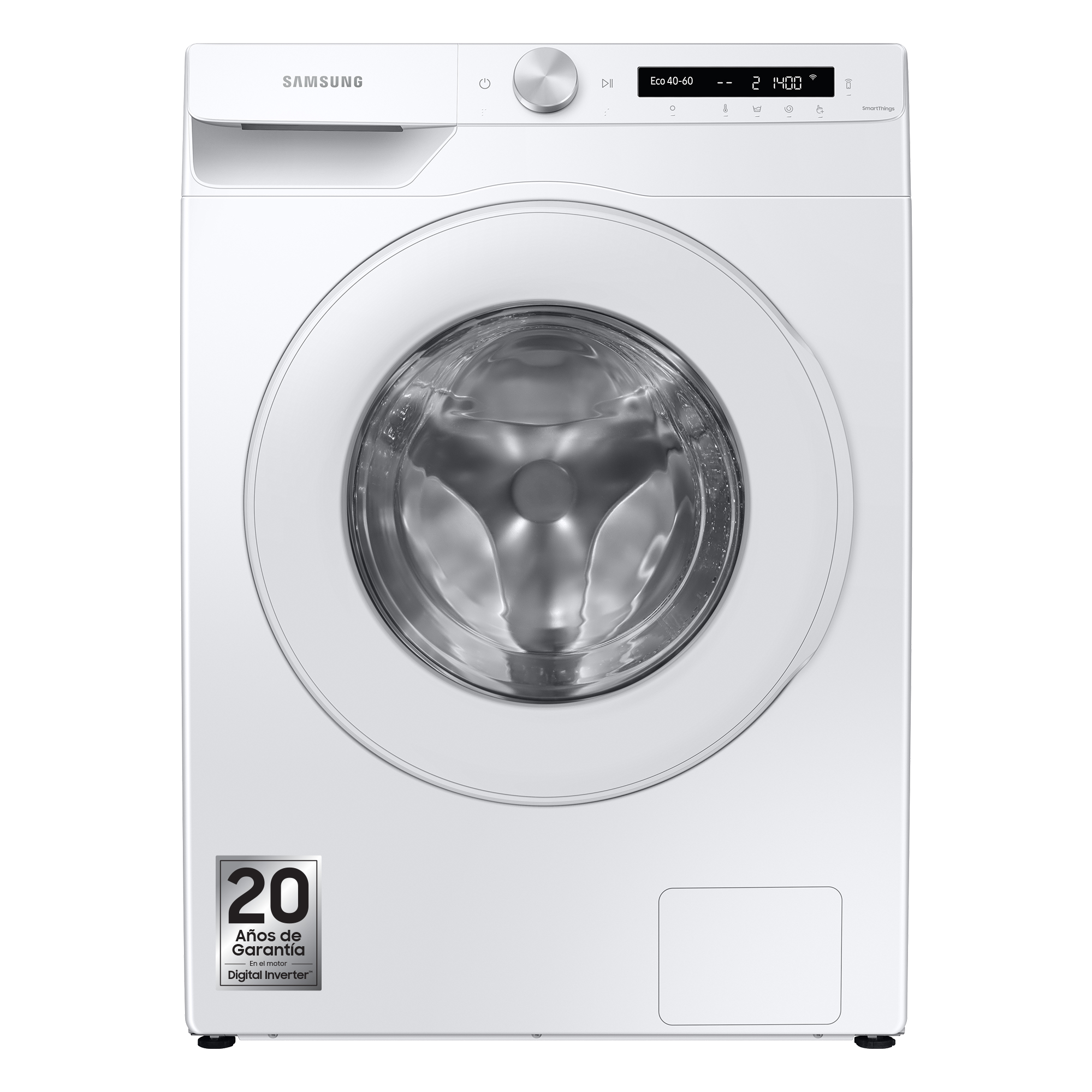 Lavadora carga frontal - Samsung WW10T534DTW/S3, 10 Kg, EcoBubble, Auto-dosificación, 22 programas, Blanco