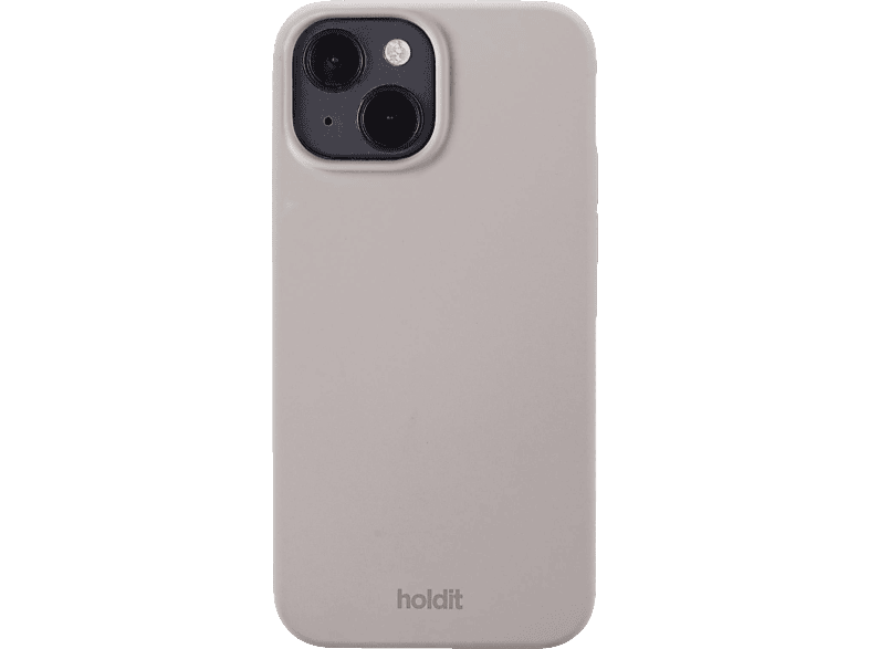 HOLDIT Silikon Case, iPhone Apple, 14, Taupe Backcover