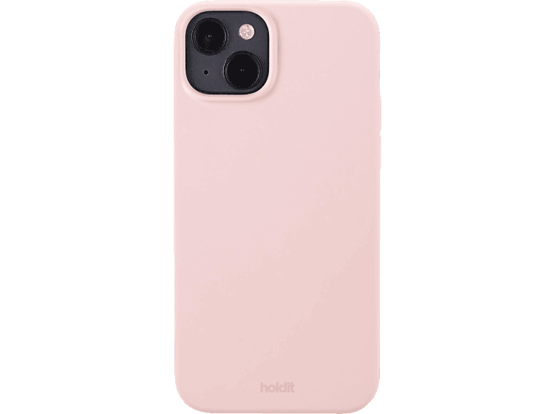 Pink iPhone Case, 14 Silikon Plus, Backcover, HOLDIT Apple, Blush