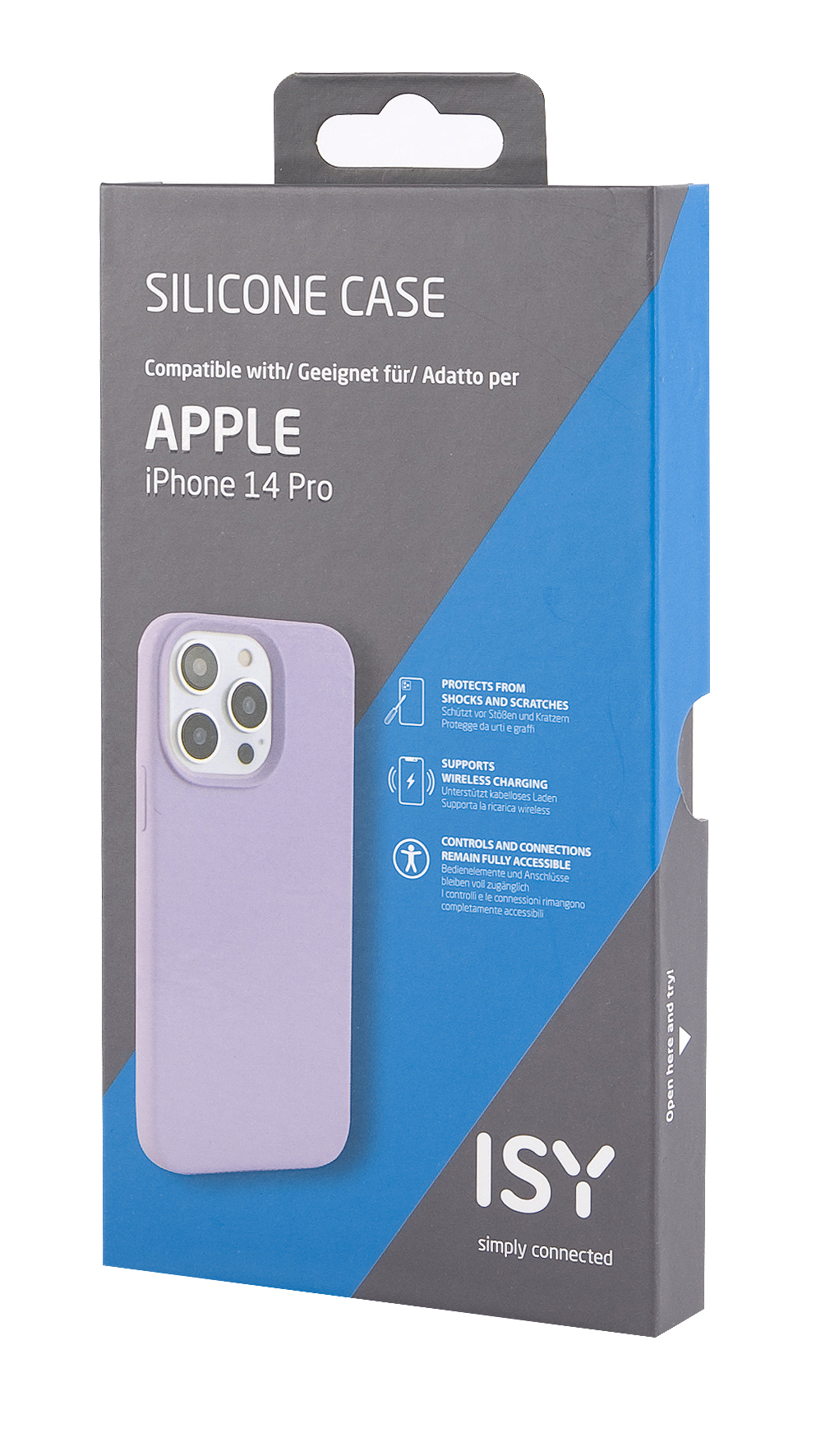 Violett 14 iPhone Apple, Backcover, ISC-2321, Pro, ISY