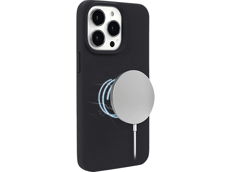 Funda móvil - ISY ISC-2406 MagISY, Para Apple iPhone 13 Pro, Trasera, Silicona, Negro