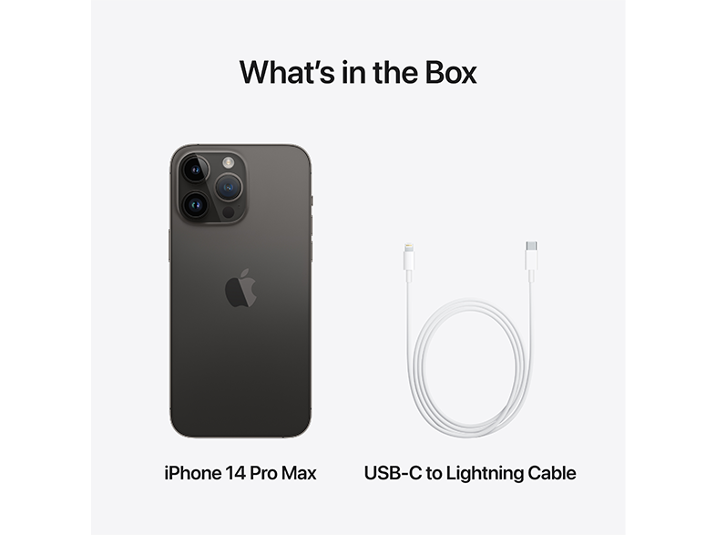 APPLE IPHONE 14 PRO MAX 128 GB Asztrofekete Kártyafüggetlen Okostelefon