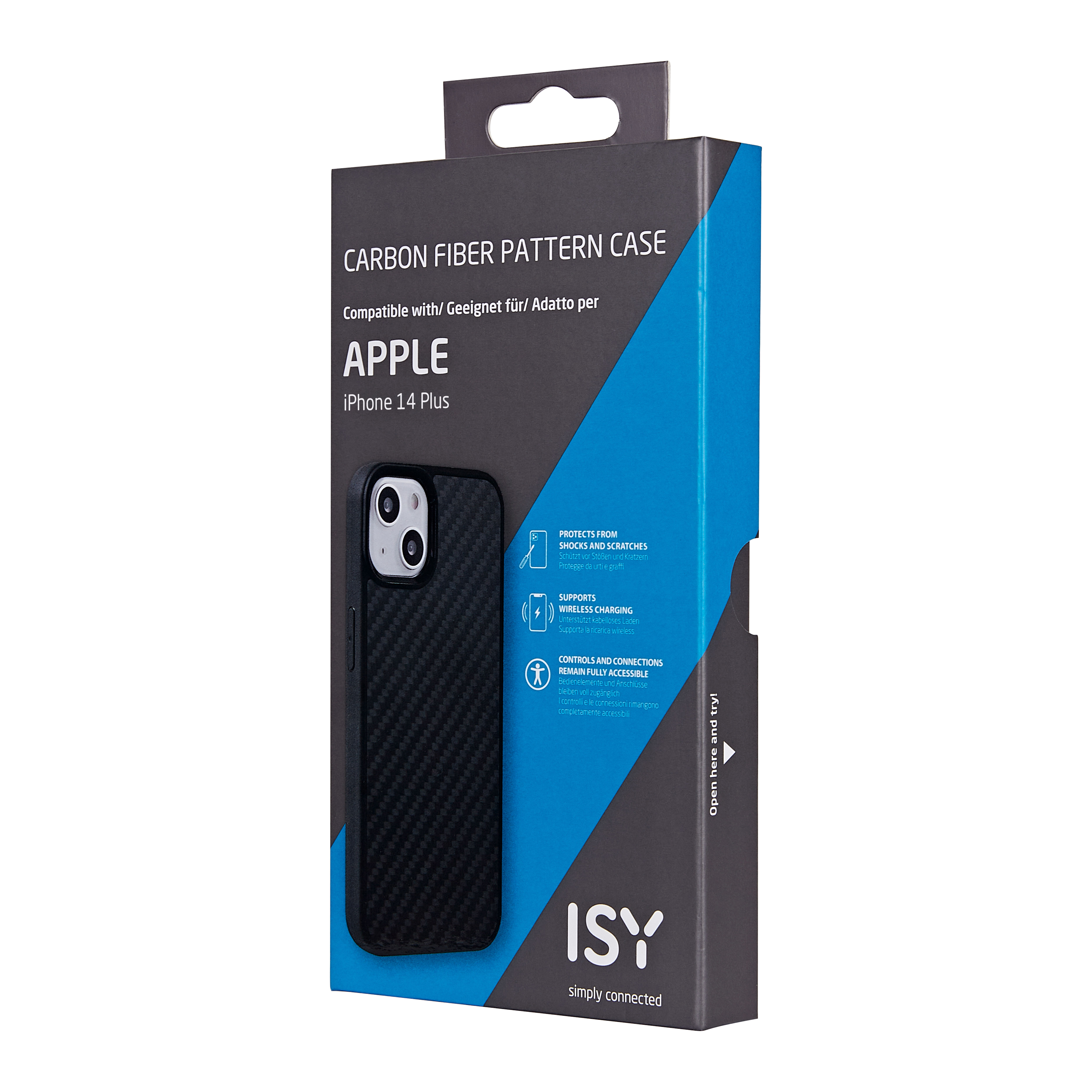ISY ISC-3722, Backcover, Apple, Plus, iPhone 14 Schwarz