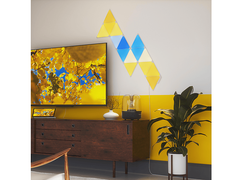Nanoleaf NL47-6002HX-15PK Shapes Triangles Smart Light Panels Weiß Starter Kit mit 15 Panels — Foto 2 von 5