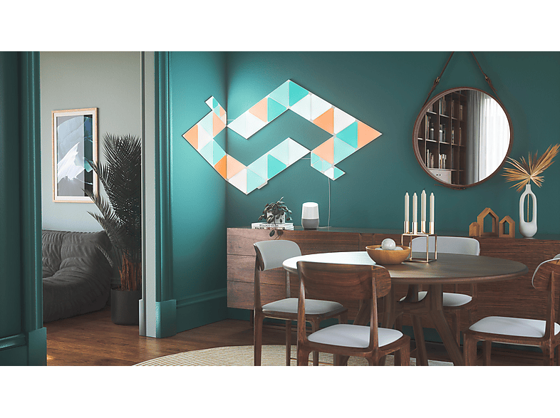 Nanoleaf NL47-6002HX-15PK Shapes Triangles Smart Light Panels Weiß Starter Kit mit 15 Panels — Foto 5 von 5