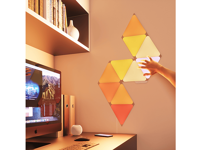 Nanoleaf NL47-0002TW-9PK Shapes Triangles Smart Light Panels Weiß Starter Kit mit 9 Panels — Foto 2 von 4