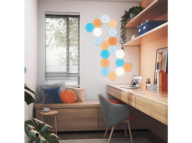 Nanoleaf Shapes Hexagons Expansion Pack, Erweiterungsset mit 3 Panels (NL42-0001HX-3PK); Light Panels — Foto 2 von 5