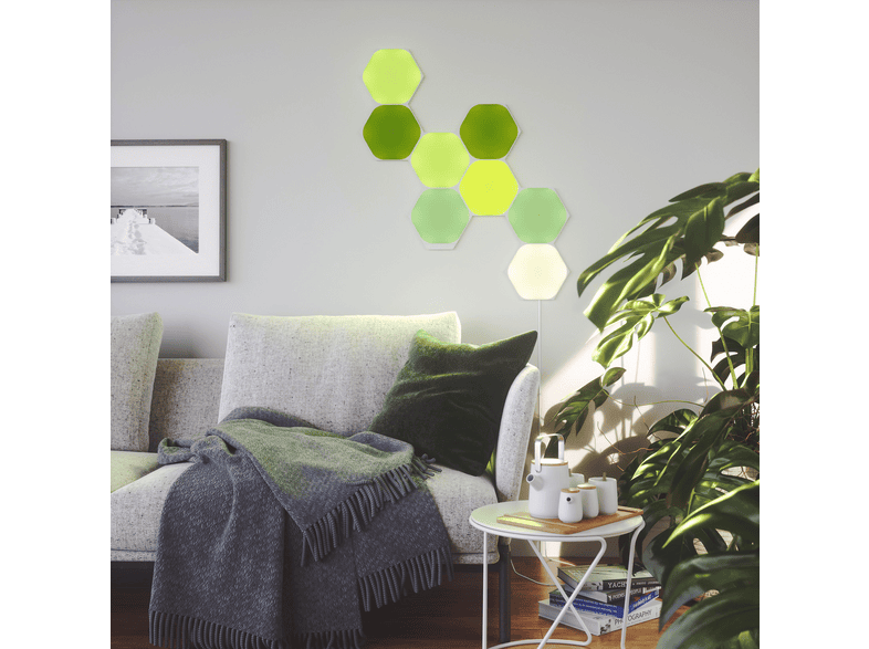Nanoleaf Shapes Hexagons Expansion Pack, Erweiterungsset mit 3 Panels (NL42-0001HX-3PK); Light Panels — Foto 4 von 5