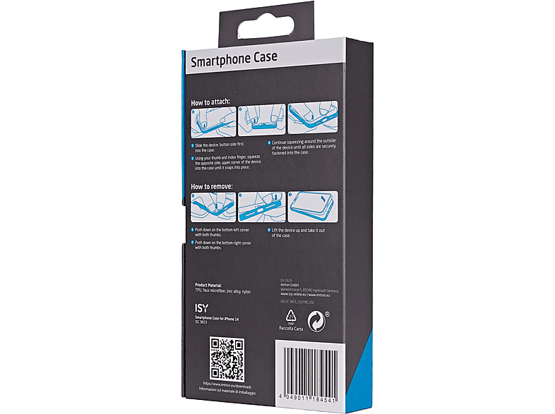 ISY ISC-3823, Backcover, Apple, iPhone 14, Schwarz