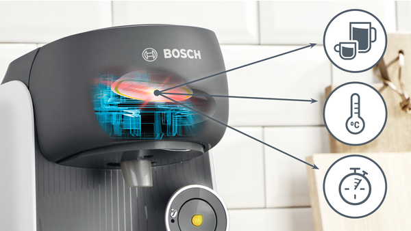 BOSCH TAS16B4 Tassimo Finesse Kaffeepadmaschine Snow White