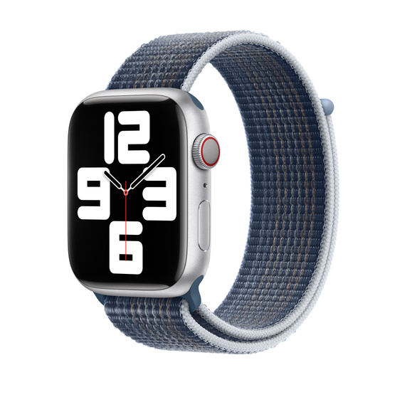 APPLE Watch Correa Loop deportiva, 45 mm, Tejido de nailon de doble capa, Azul tempestad
