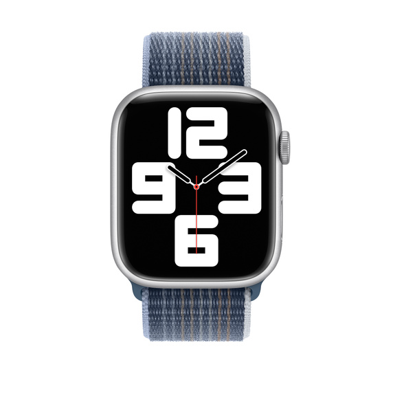 APPLE Watch Correa Loop deportiva, 45 mm, Tejido de nailon de doble capa, Azul tempestad