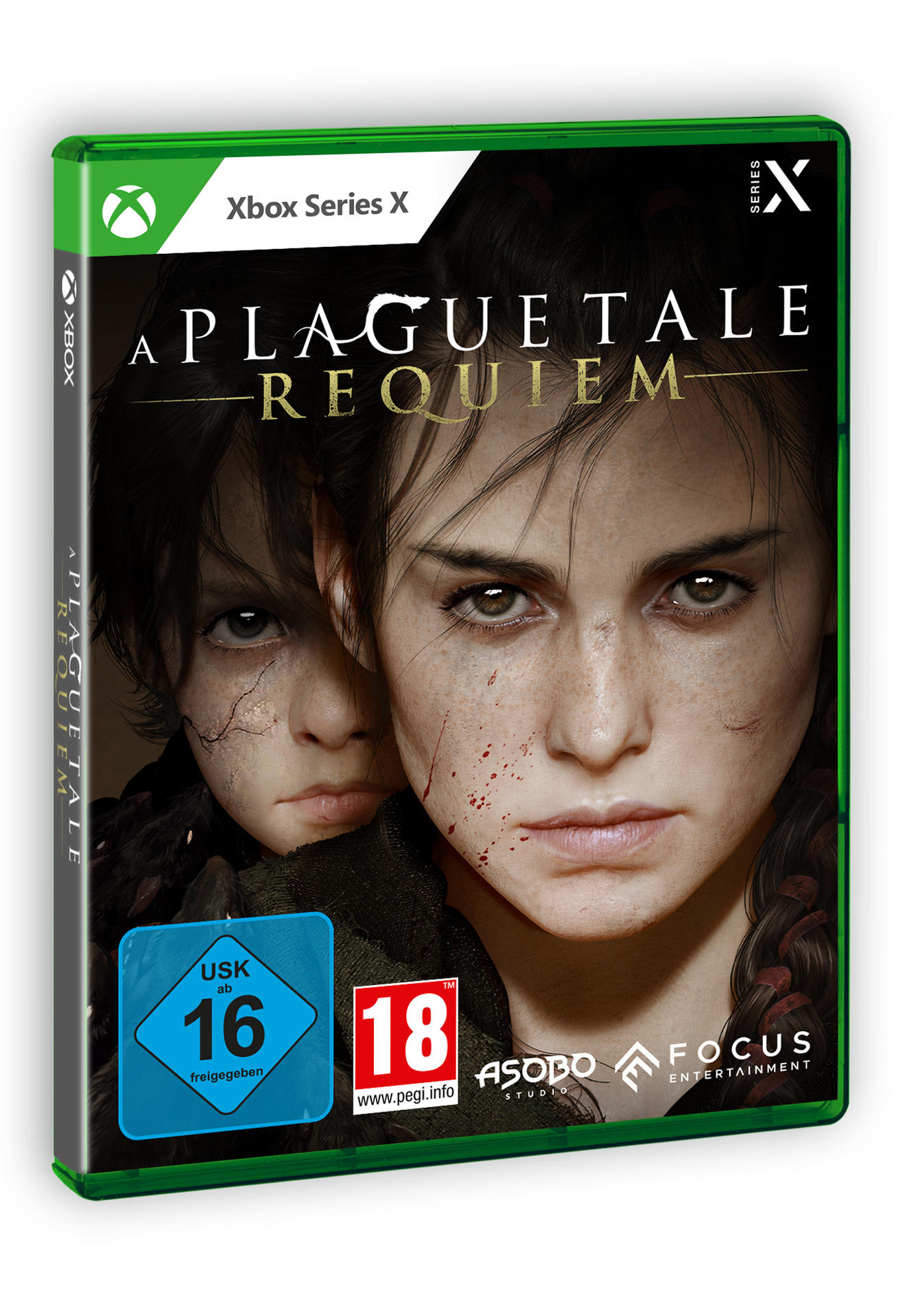 Das Spielcover von A Plague Tale: Requiem, mit zwei Charakteren.