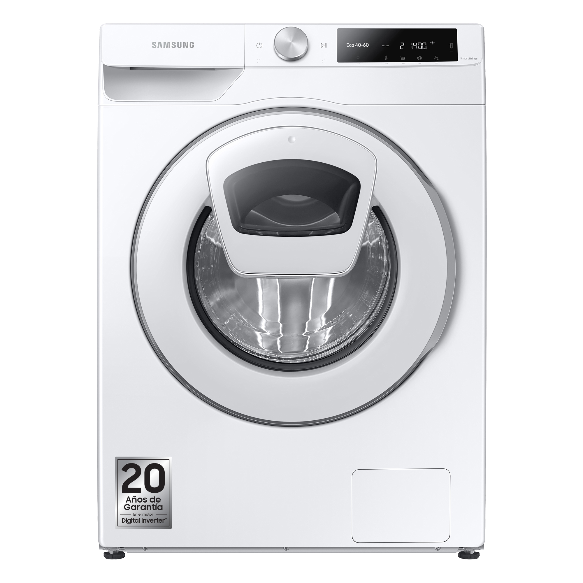 Lavadora carga frontal - Samsung WW90T684DHE/S3, 9 kg, AddWash, 22 programas, Auto-dosificación, Blanco