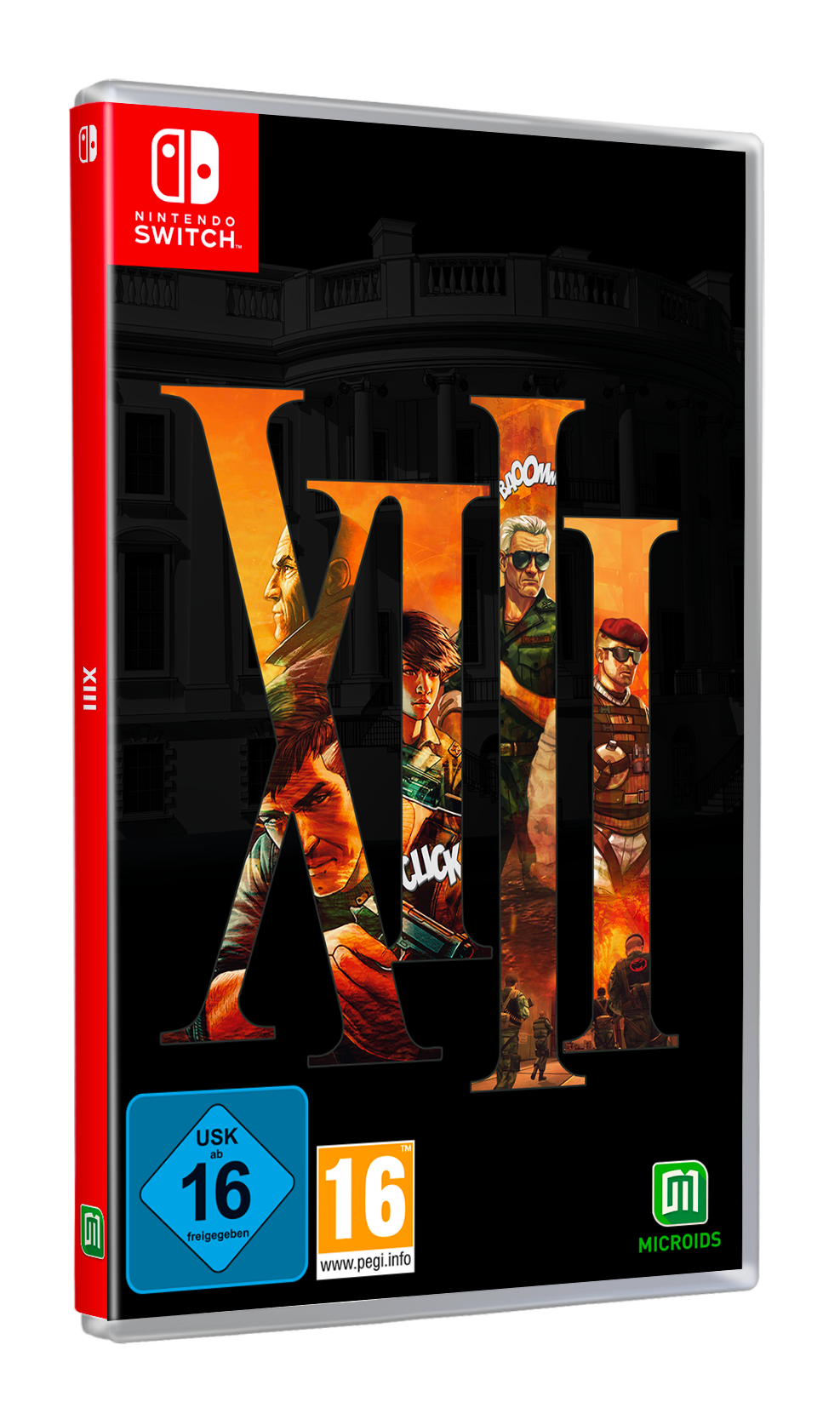 Videospielbox für XIII auf Nintendo Switch, mit Artwork.