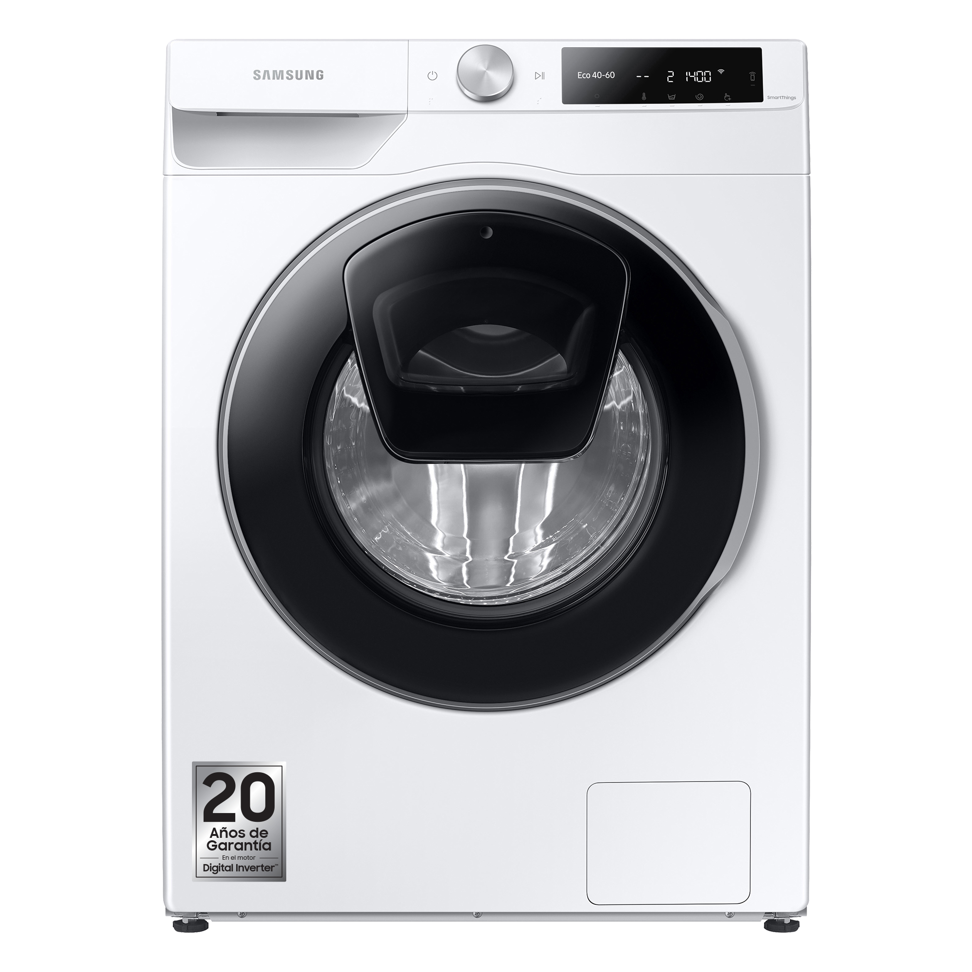 Lavadora carga frontal - Samsung WW90T684DLE/S3, 9 kg, 1400 rpm, 22 programas, AddWash, Auto-dosificación, Blanco