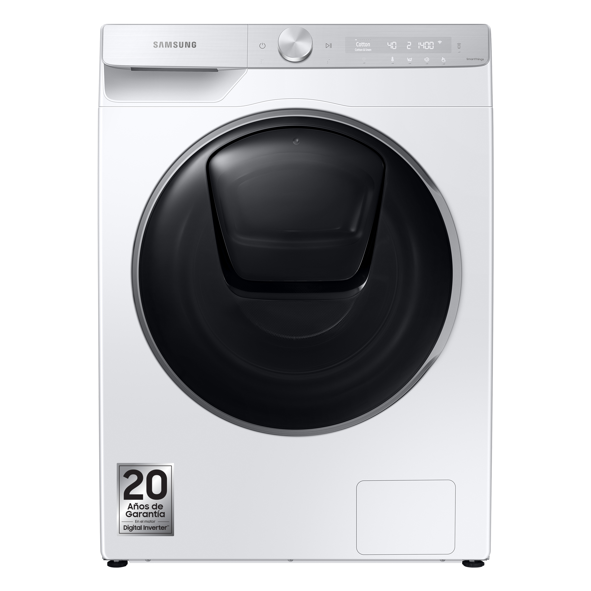 Lavadora carga frontal - Samsung WW90T986DSH/S3, 9 kg, 1600 rpm, 23 Programas, QuickDrive™, Auto Dosificador+, Blanco