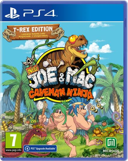 New Joe & Mac Caveman Ninja T-Rex Edition FR/UK PS4