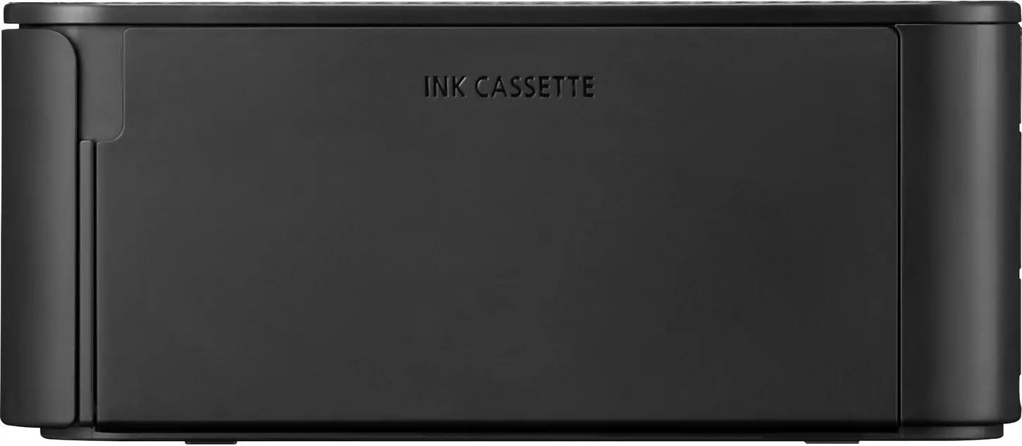 Cassetta di inchiostro nera per stampante, etichettata "INK CASSETTE".