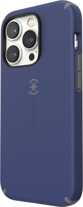 Kék telefontok logóval és szürke szegéllyel.