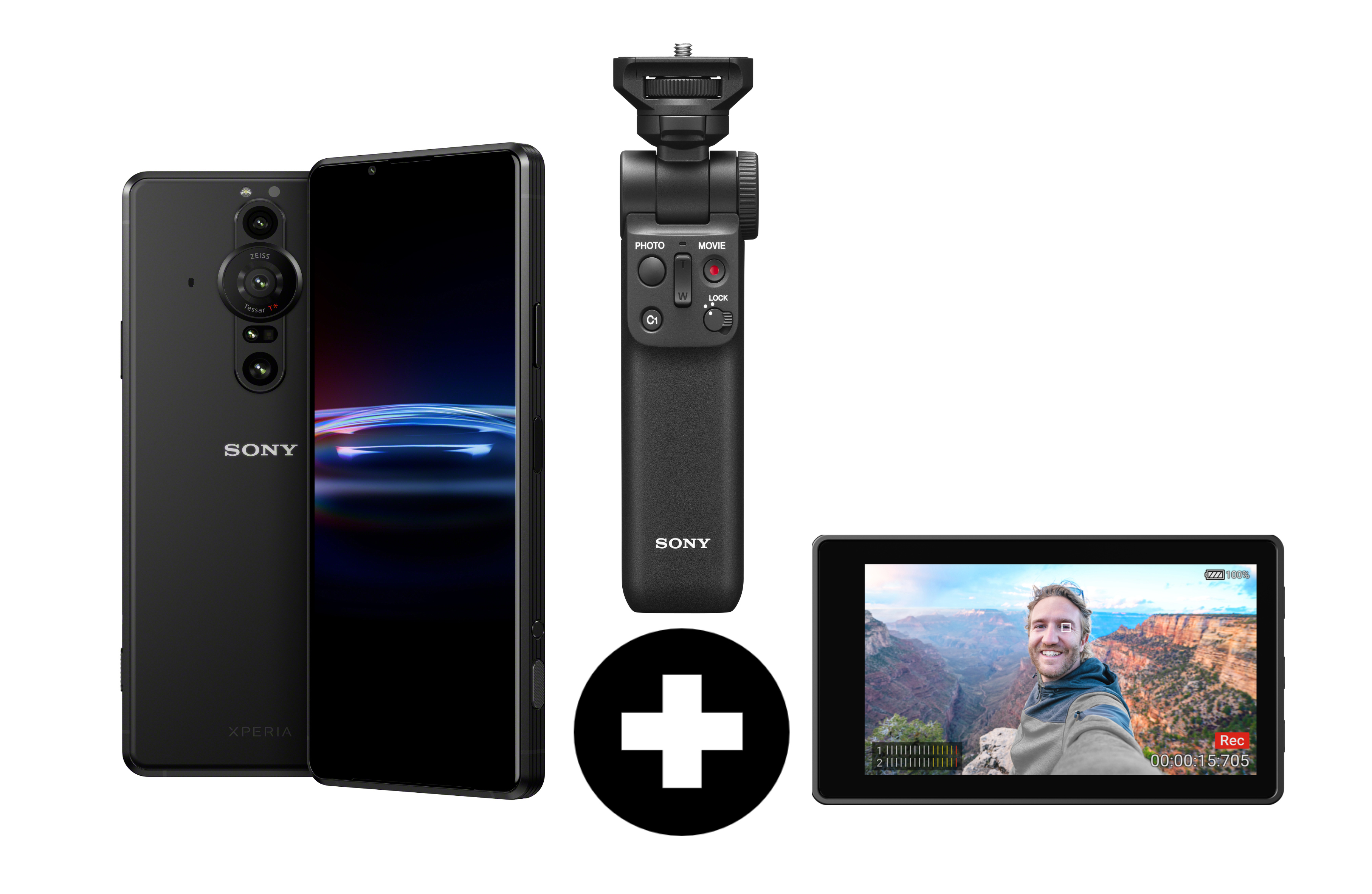 SONY Xperia PRO-I Vlog Kit Smartphone mit Vlogging Monitor und 