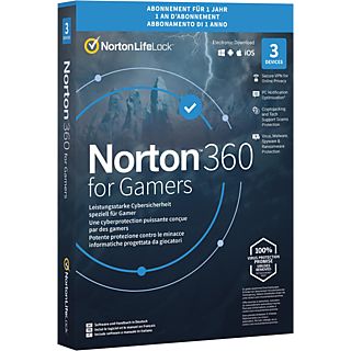 Norton 360 for Gamers (3 appareils/1 an) - PC/MAC - Allemand, Français, Italien