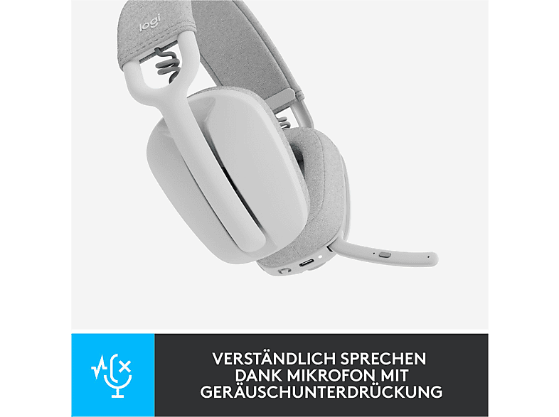 Thumbnail - LOGITECH Zone Vibe 100, Over-ear Headset Bluetooth Weiß