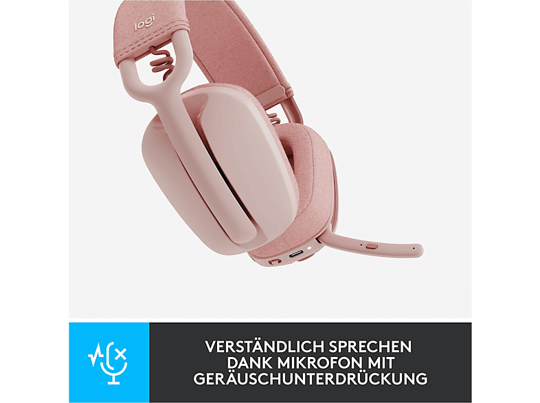 Thumbnail - LOGITECH Zone Vibe 100, Over-ear Headset Bluetooth Rose