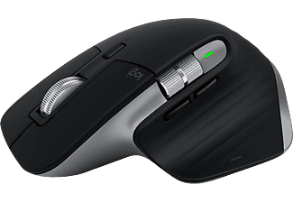 LOGITECH Maus MX Master 3S für Mac, Bluetooth, 2.4 GHz via USB, 8000dpi, Space Grey
