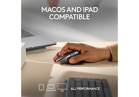 LOGITECH Maus MX Master 3S für Mac, Bluetooth, 2.4 GHz via USB, 8000dpi,  Space Grey online kaufen | MediaMarkt
