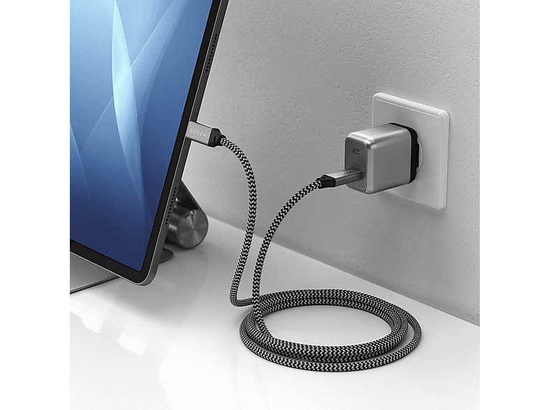 Satechi ST-UC30WCM-EU USB-C PD GaN Wall Charger, grau; Ladegerät — Foto 5 von 5
