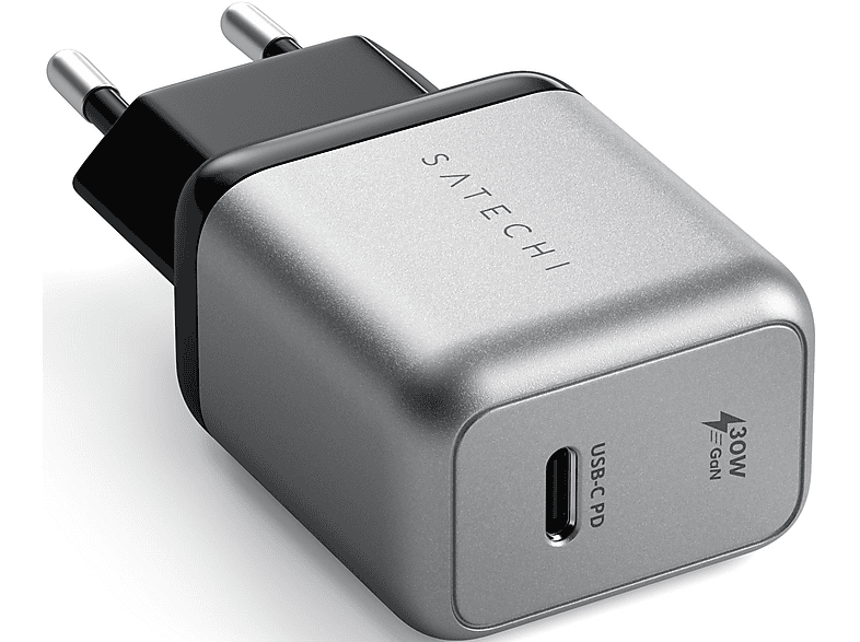 Satechi ST-UC30WCM-EU USB-C PD GaN Wall Charger, grau; Ladegerät — Foto 3 von 5