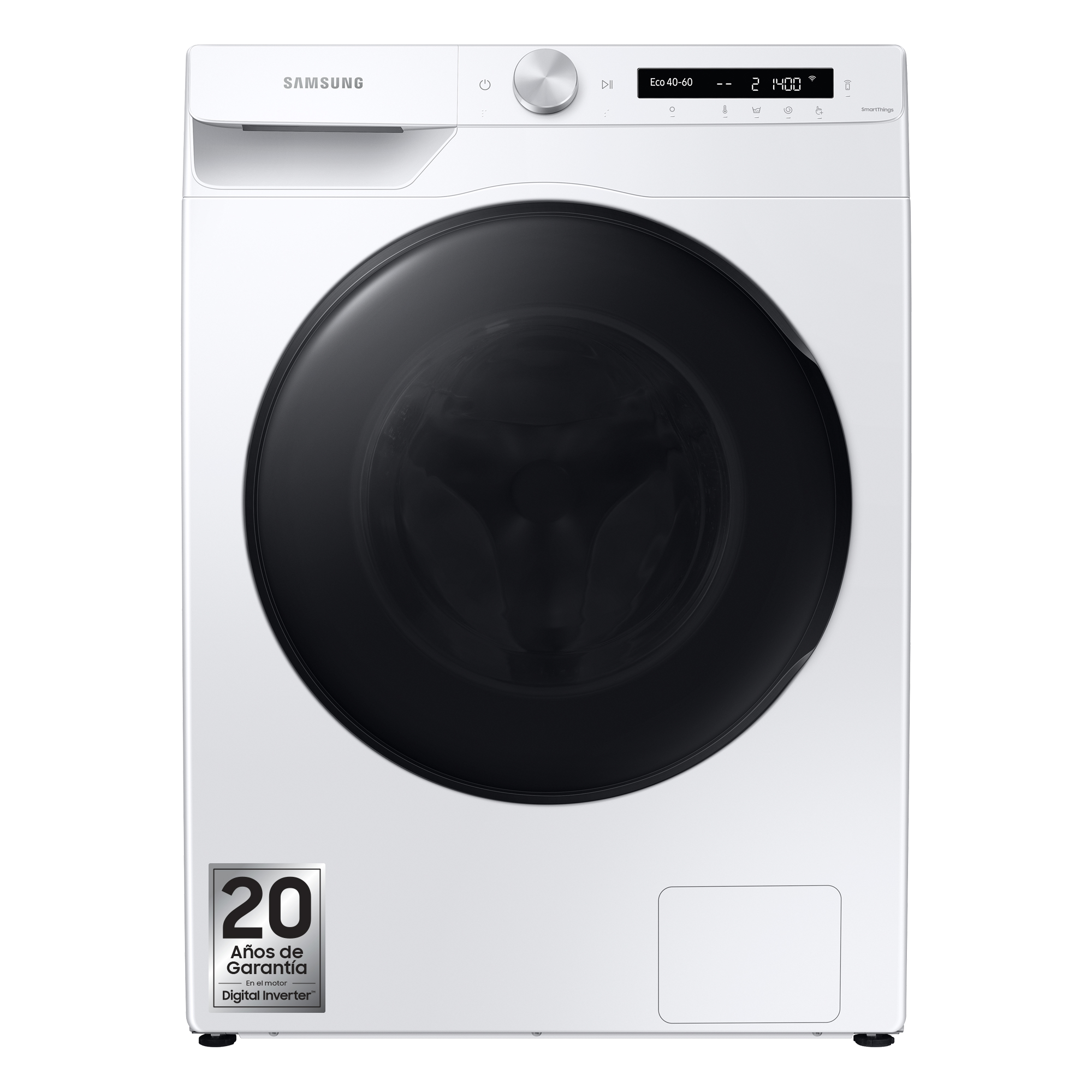 Lavadora secadora - Samsung WD10T534DBW/S3,10kg de lavado, 6kg de secado, 1400rpm, Autodosificación, Blanco