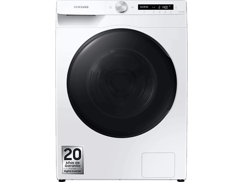 Lavadora secadora | Samsung WD90T534DBW/S3, 9kg/6kg, EcoBubble™, 1400 rpm,  Autodosificación, 24 programas, Blanco