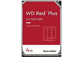 WESTERN DIGITAL WD Red Plus - Disco fisso (HDD, 4 TB, Argento/nero)